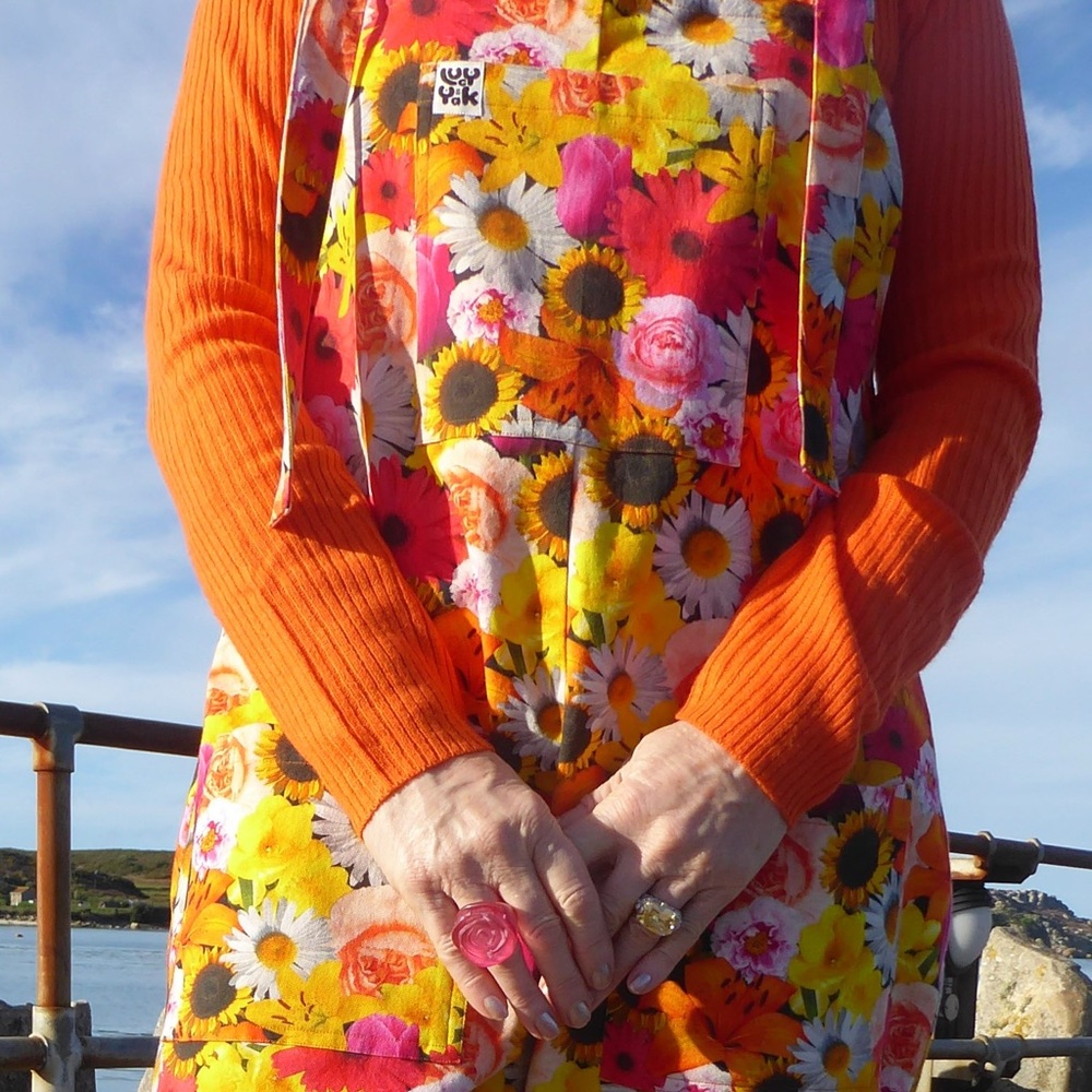 Lucy & Yak Floral Dungaree. Uk 12 / US 8. Limited addition no longer in stock